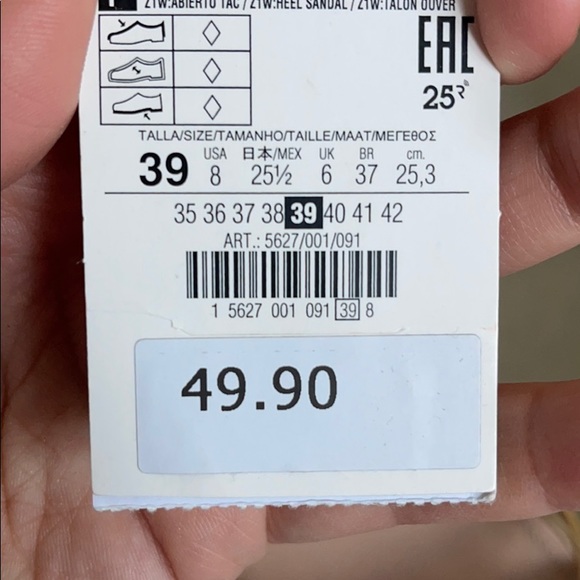 Zara Gold Strappy Heels - Picture 8 of 8